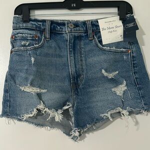 Abercrombie high rise the mom short size 2